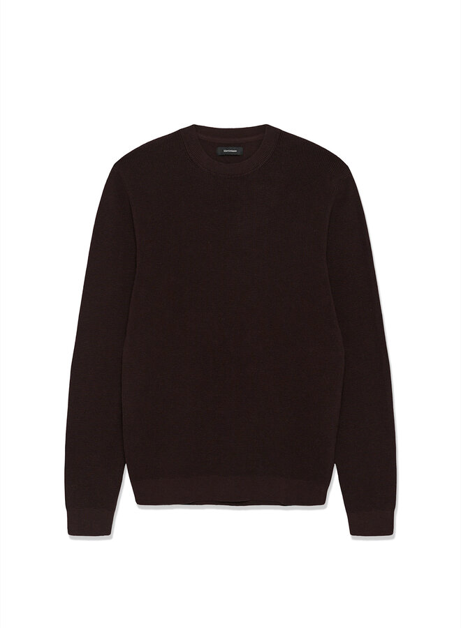 Tricot Matinique Lagoon gaufré brun ganache