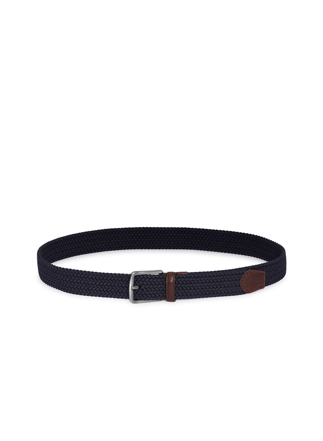 Ceinture Matinique Braed tressée bleu marine