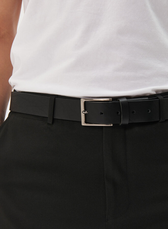 Ceinture Matinique Zande en cuir noire