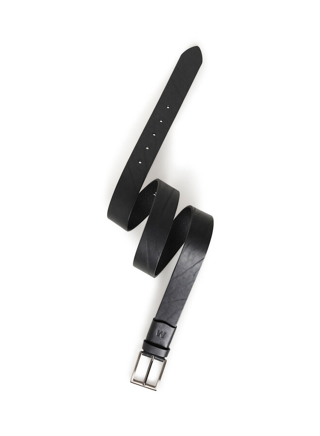 Ceinture Matinique Zande en cuir noire