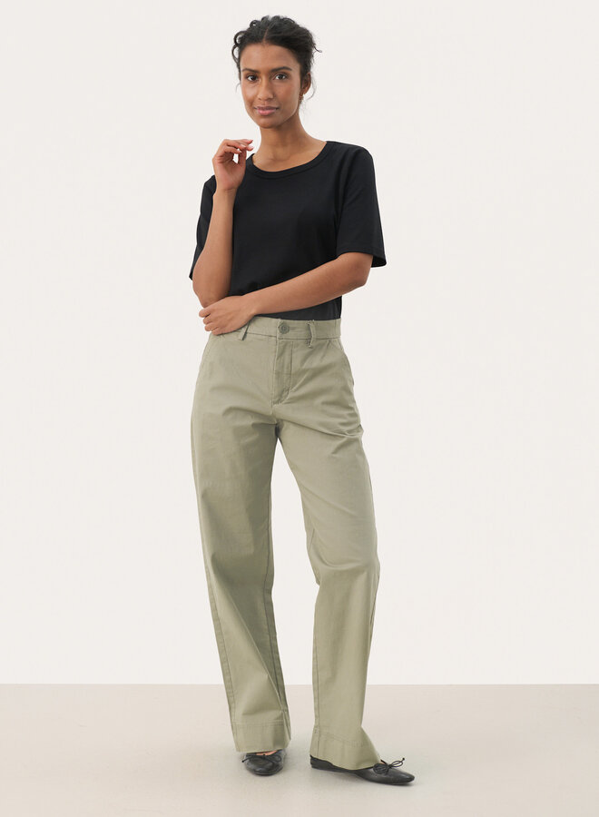 Pantalon Part Two Belme vert vétiver