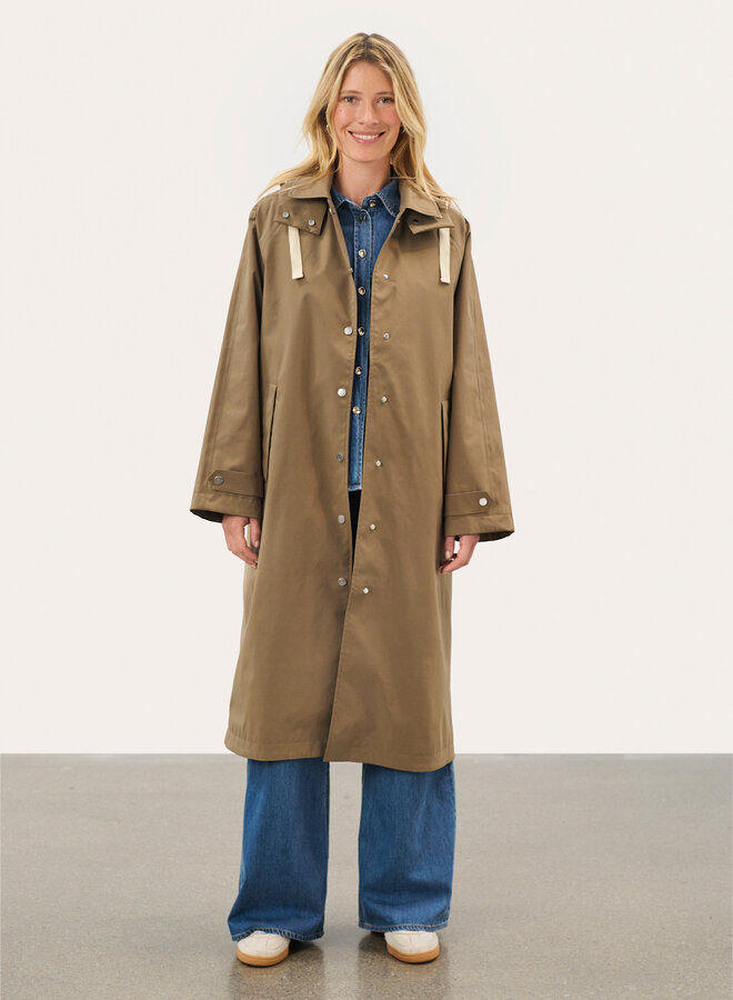 Imperméable Part Two Yoko beige taupe shitake
