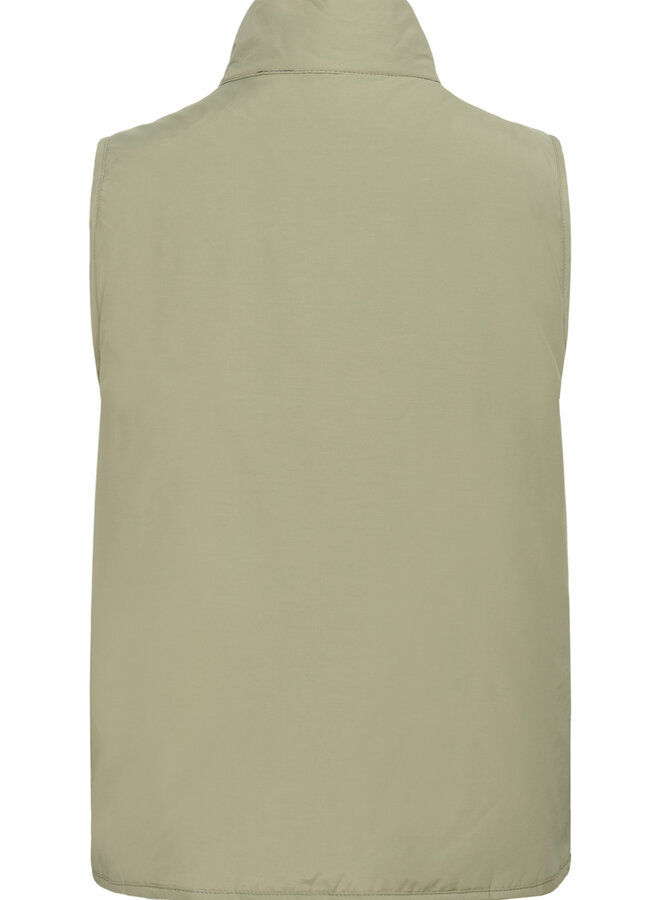 Veste Part Two Yanna sans manches vert vétiver