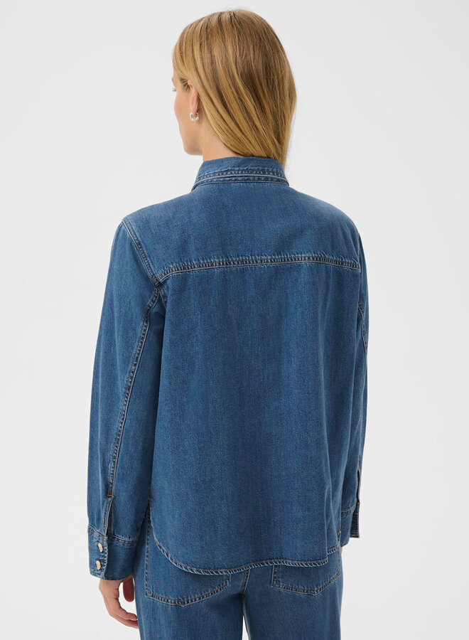 Chemise Part Two Payas en denim bleu moyen