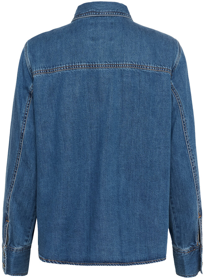 Chemise Part Two Payas en denim bleu moyen