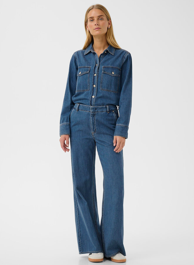 Jeans Part Two Safinas en denim bleu moyen