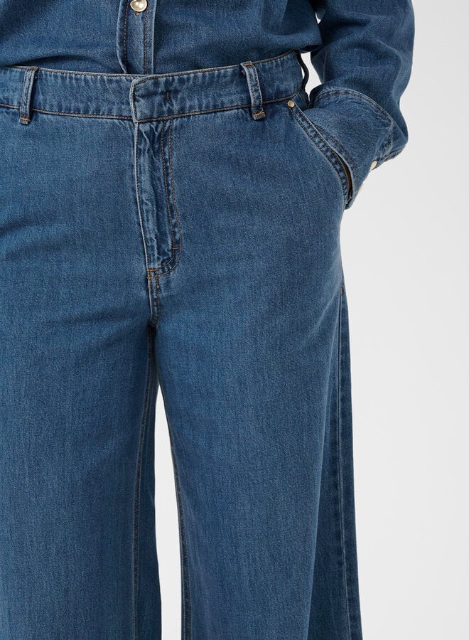 Jeans Part Two Safinas en denim bleu moyen