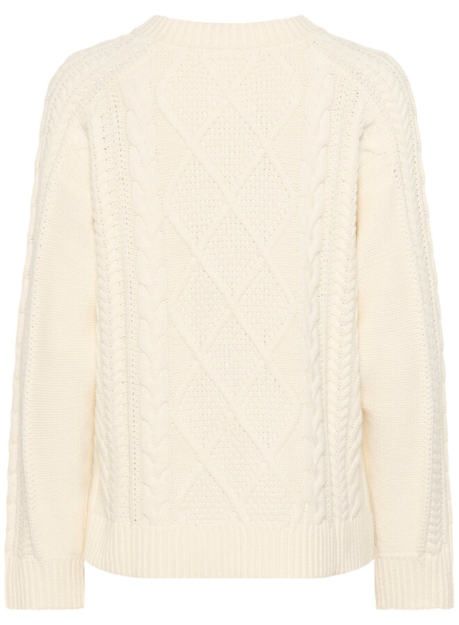 Tricot Part Two Ziva câblé écru
