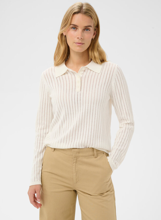 Tricot Part Two Zaria à col polo écru