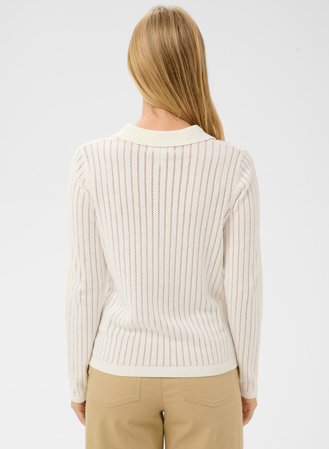 Tricot Part Two Zaria à col polo écru
