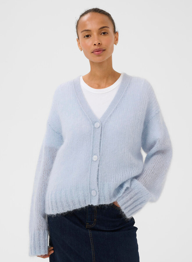 Cardigan Part Two Zendaya en mohair bleu ciel