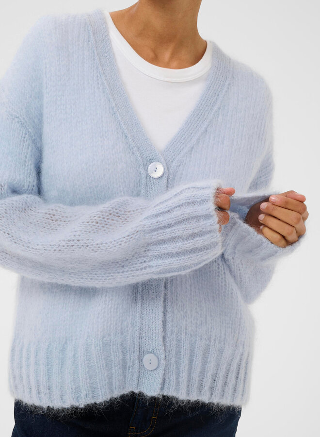 Cardigan Part Two Zendaya en mohair bleu ciel