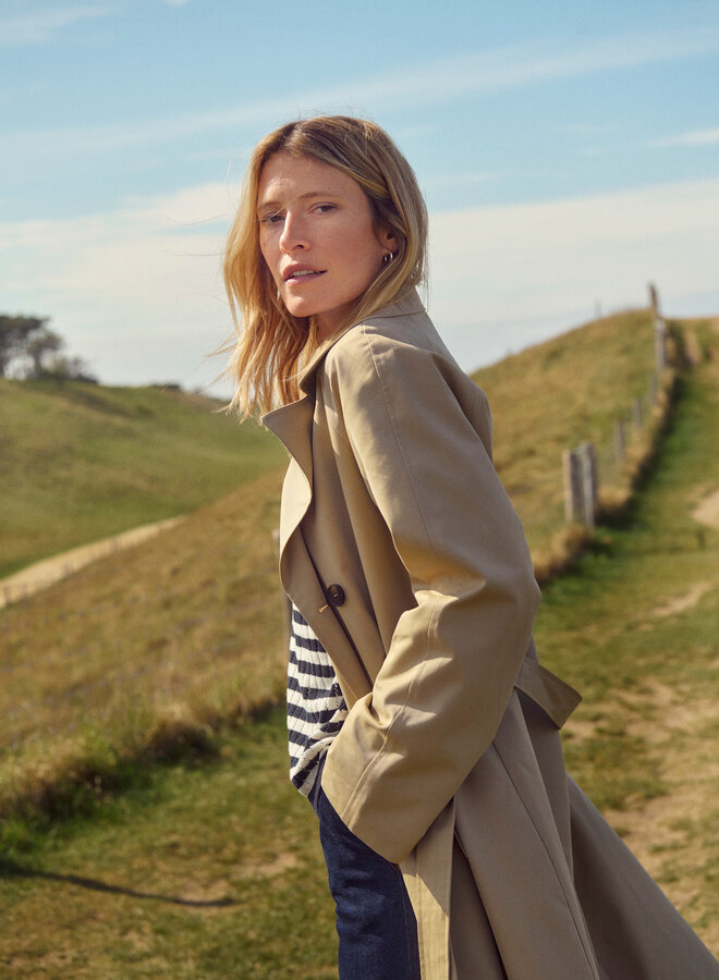 Trench Part Two Aubrie beige travertin