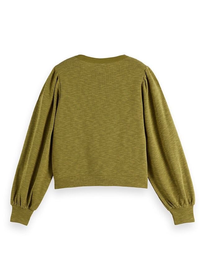 Chandail Scotch & Soda avec boucles vert citrine