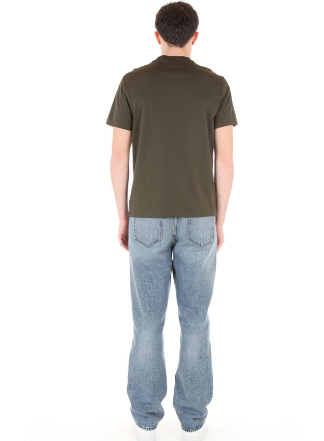 T-shirt Michael Kors à col rond vert olive