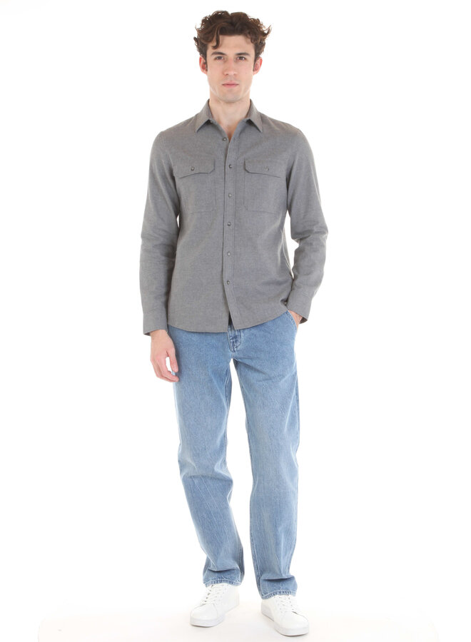 Chemise Michael Kors en flanelle grise pâle