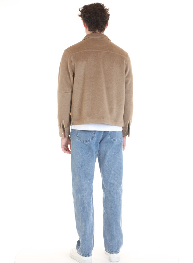 Jacket Michael Kors en flanelle beige camel