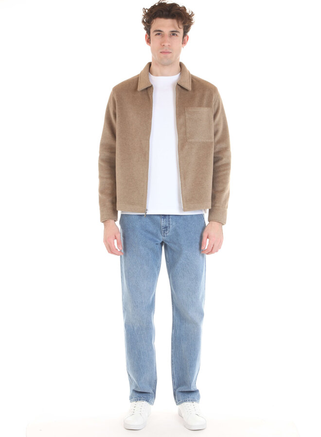 Jacket Michael Kors en flanelle beige camel