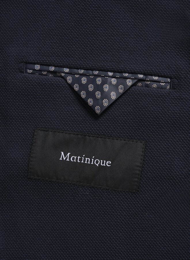 Veston Matinique George en jersey bleu marine