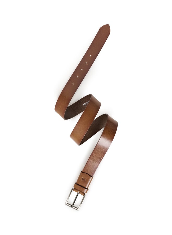 Ceinture Matinique Zande en cuir cognac