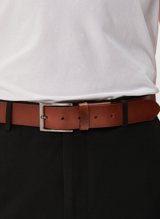Ceinture Matinique Zande en cuir cognac