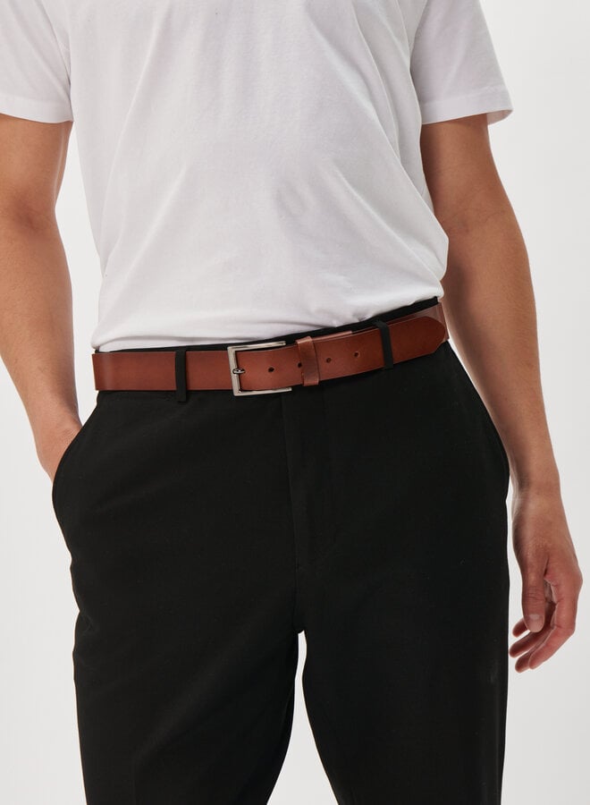 Ceinture Matinique Zande en cuir cognac