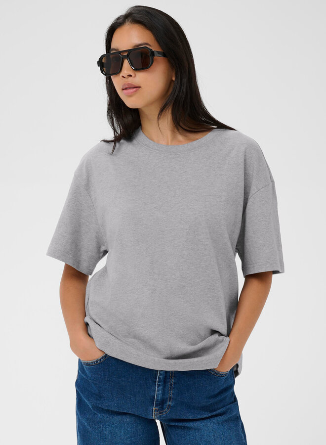 T-shirt Part Two Jamina gris pâle mélange