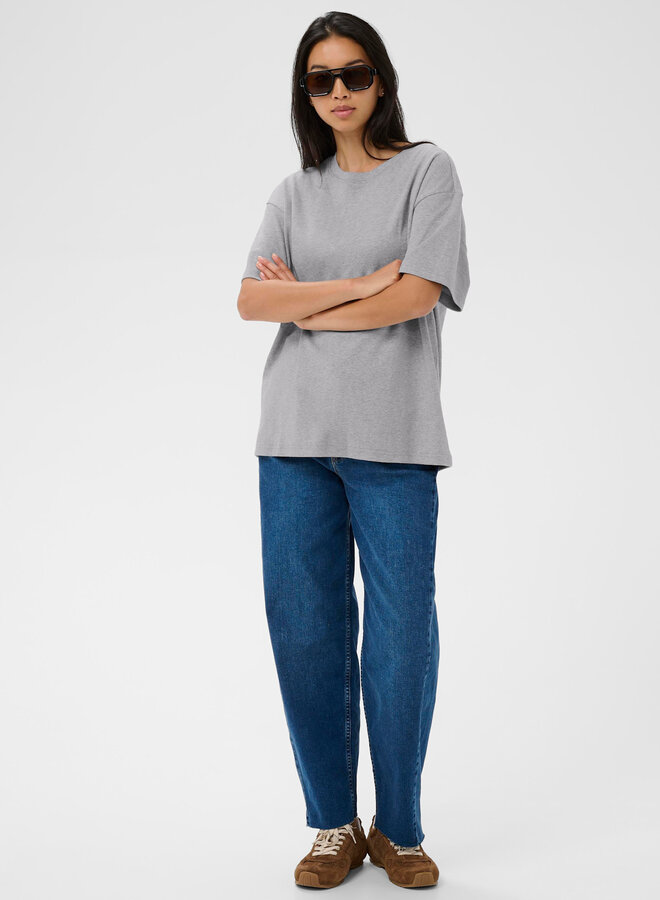 T-shirt Part Two Jamina gris pâle mélange