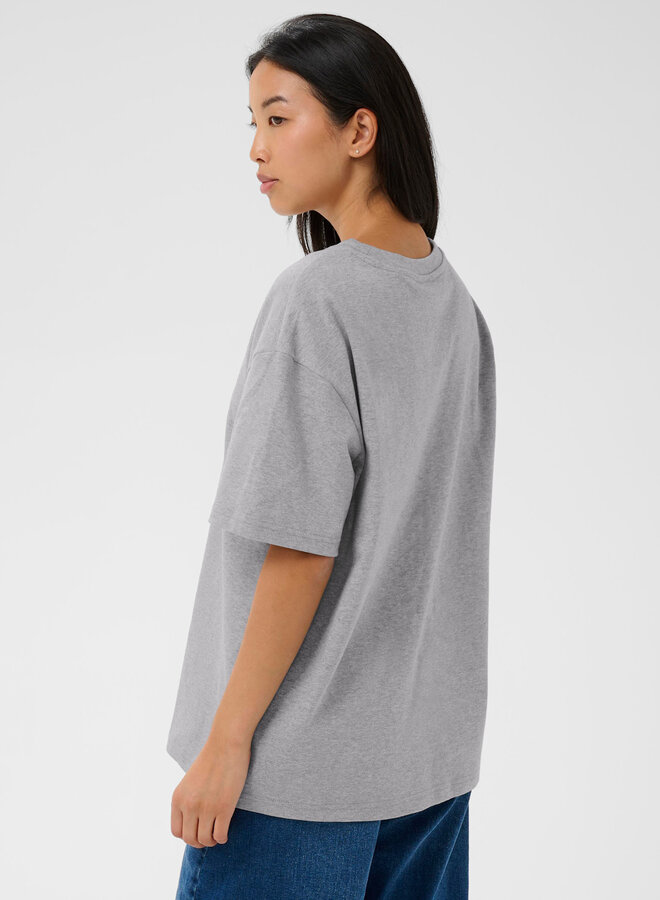 T-shirt Part Two Jamina gris pâle mélange