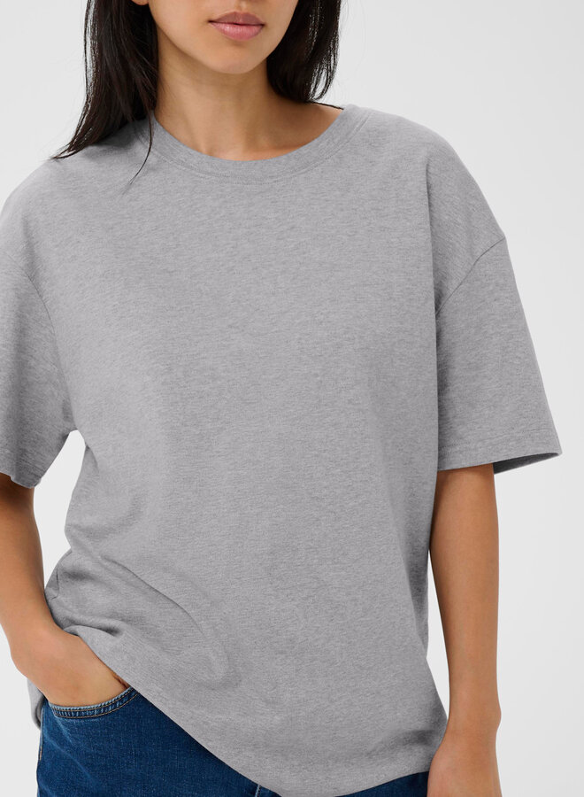 T-shirt Part Two Jamina gris pâle mélange