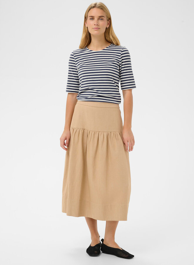 T-shirt Part Two Nemi rayé bleu indigo & blanc