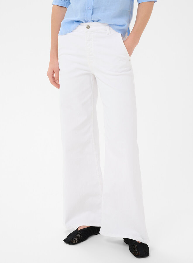 Jeans Part Two Safina à jambes larges blanc