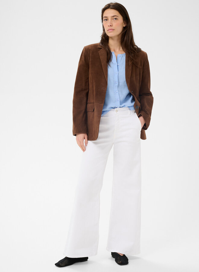 Jeans Part Two Safina à jambes larges blanc