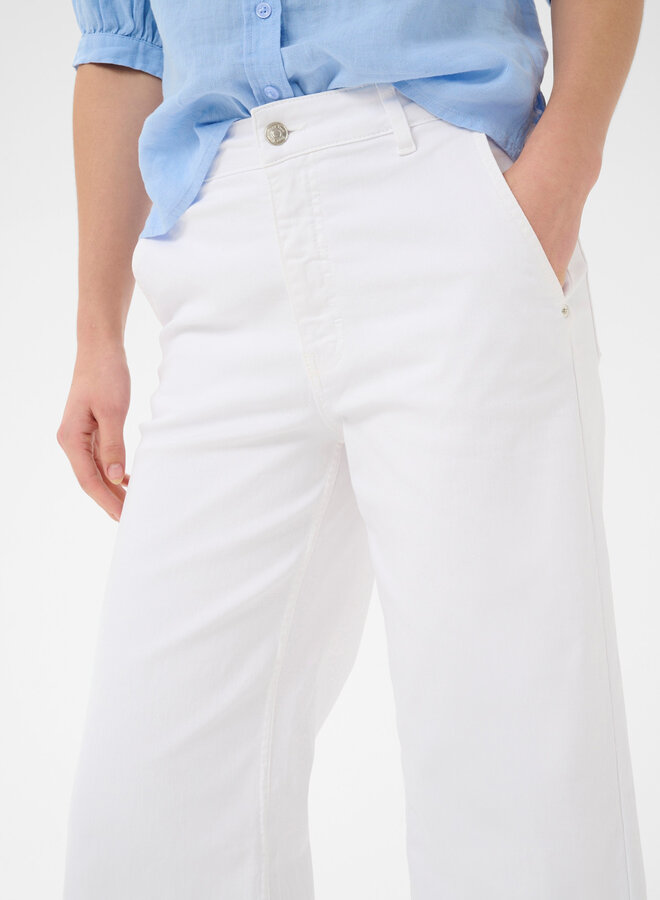 Jeans Part Two Safina à jambes larges blanc