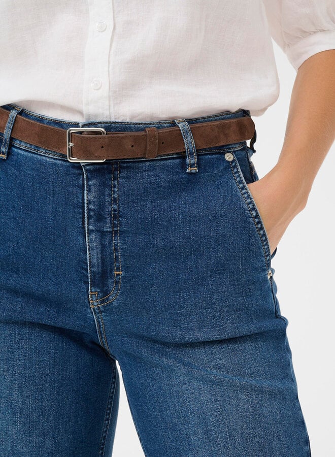 Ceinture Part Two Alikka en suède brune