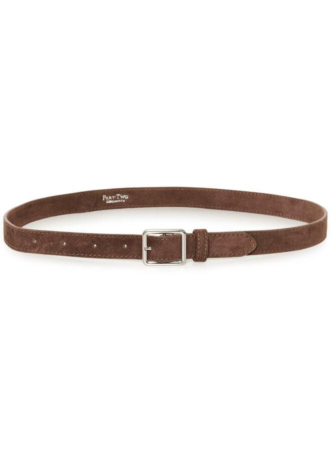 Ceinture Part Two Alikka en suède brune