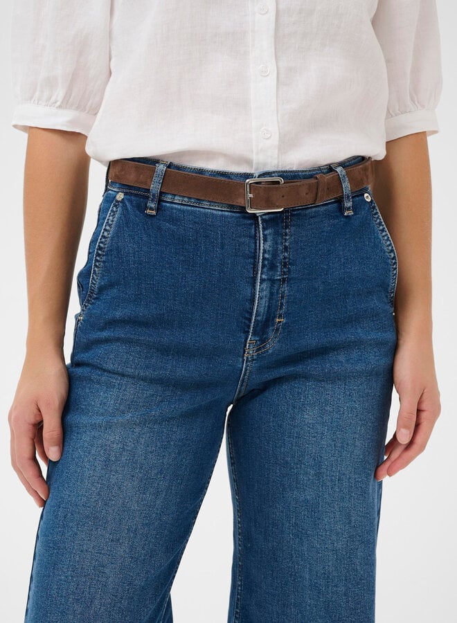 Ceinture Part Two Alikka en suède brune