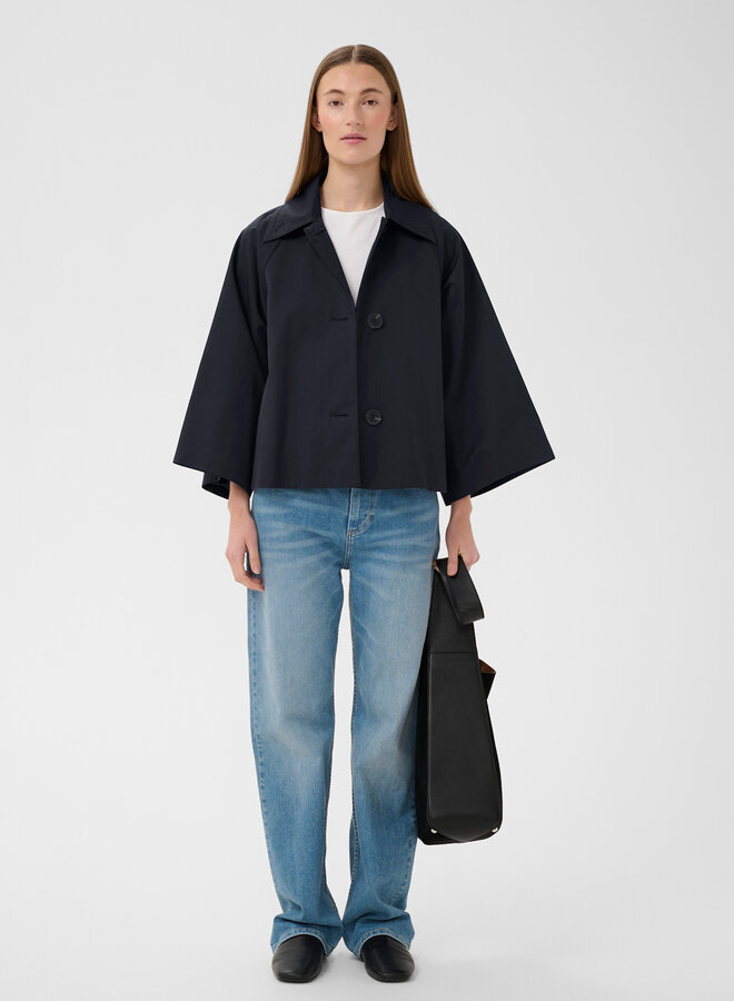 Trench InWear Hinona Cape court bleu marine