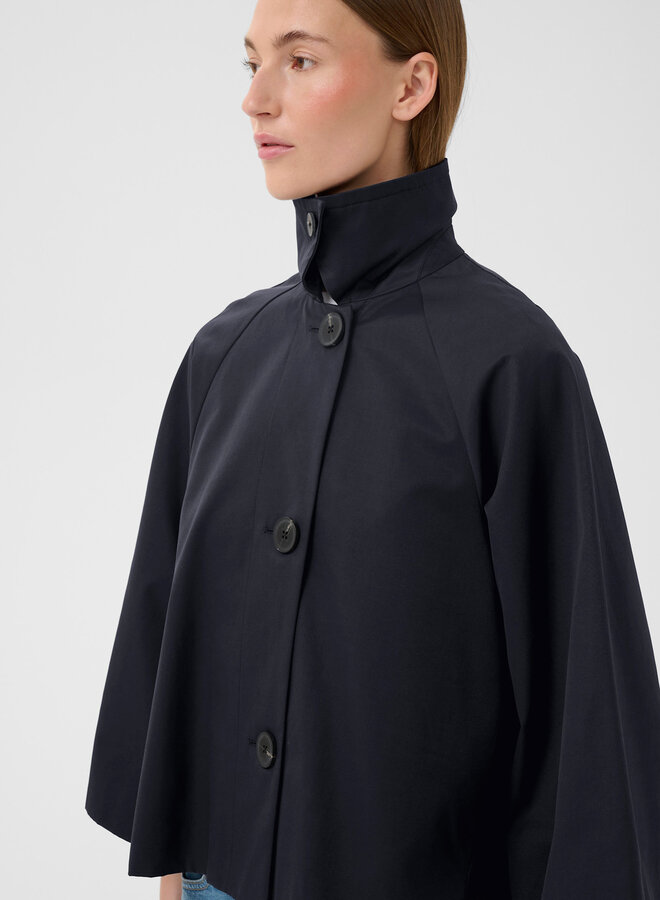 Trench InWear Hinona Cape court bleu marine