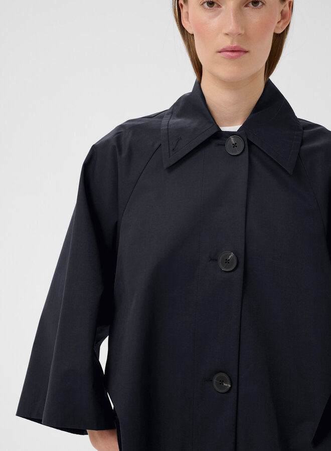 Trench InWear Hinona Cape court bleu marine