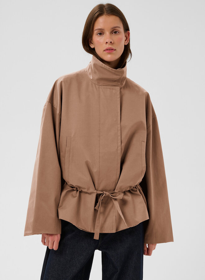 Manteau InWear Gracelynn à col montant brun cannelle