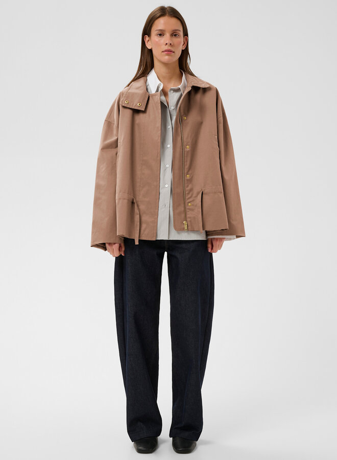 Manteau InWear Gracelynn à col montant brun cannelle