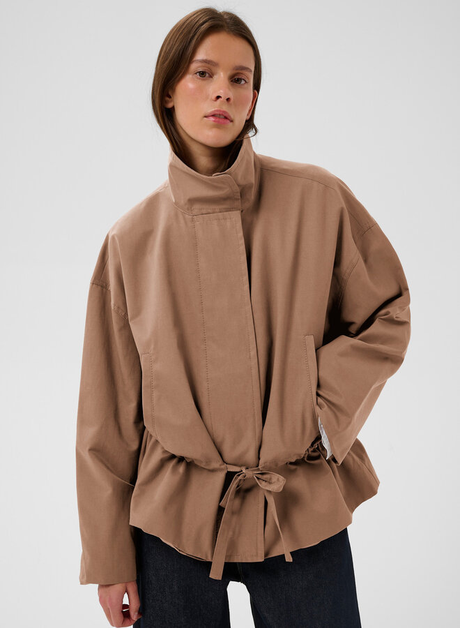 Manteau InWear Gracelynn à col montant brun cannelle