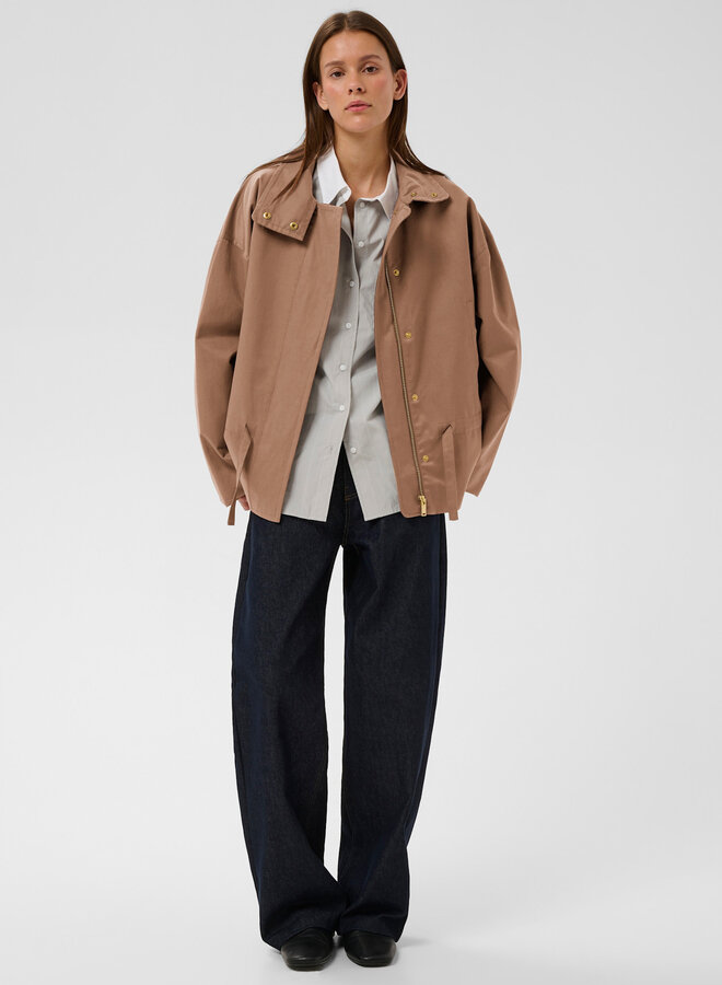 Manteau InWear Gracelynn à col montant brun cannelle