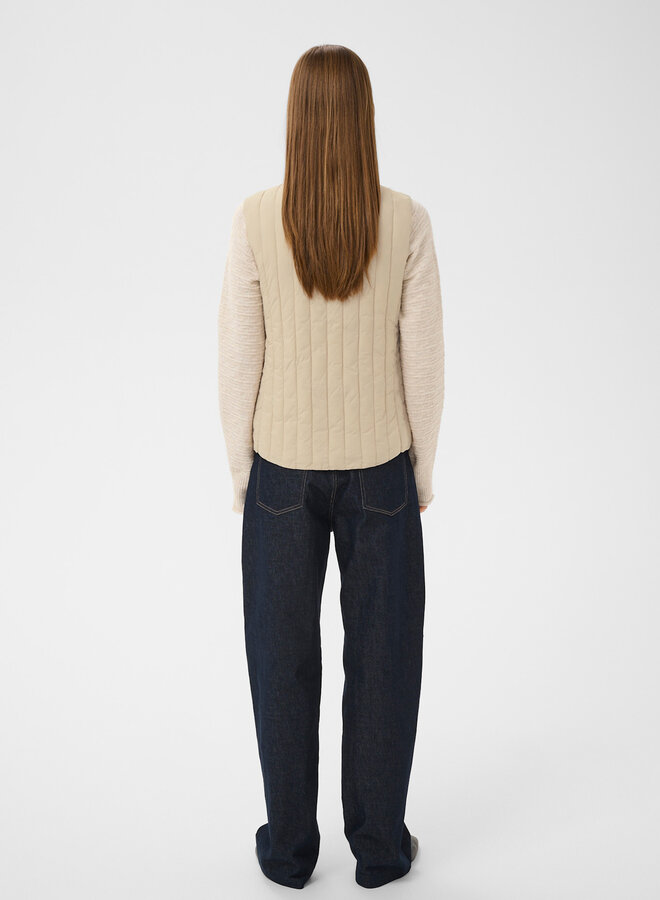 Veste InWear Glyn matelassée sans manches beige sable