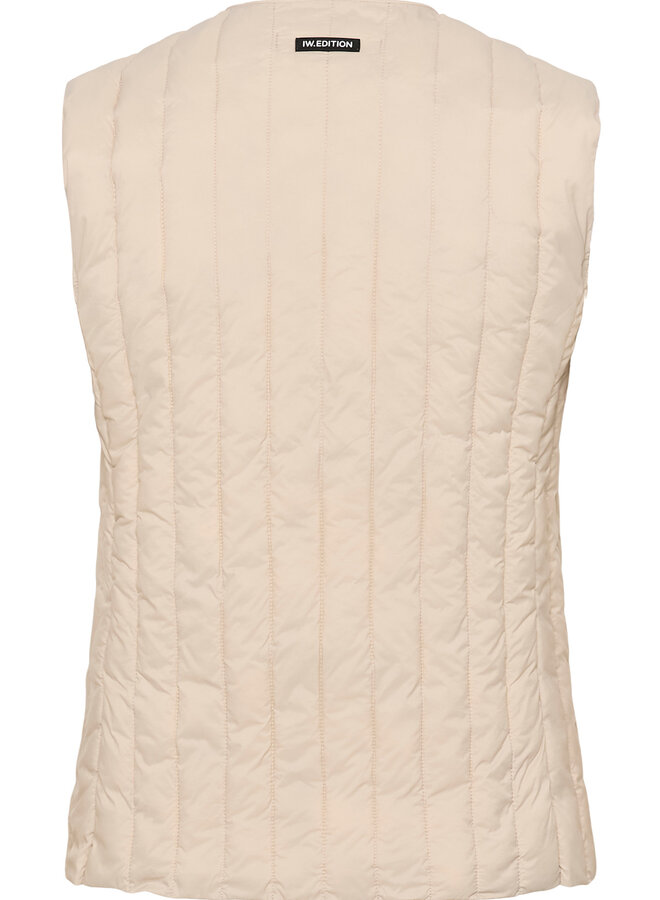 Veste InWear Glyn matelassée sans manches beige sable