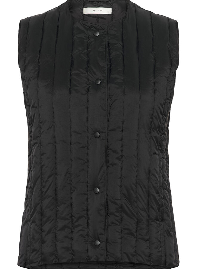 Veste InWear Glyn matelassée sans manches noire