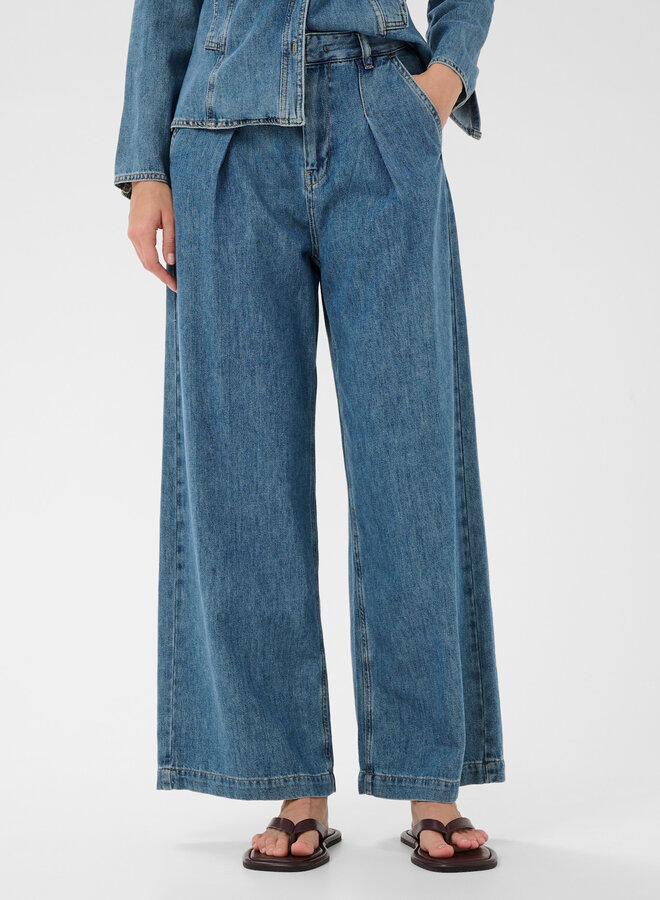 Jeans InWear Dophina à jambes larges bleu délavé