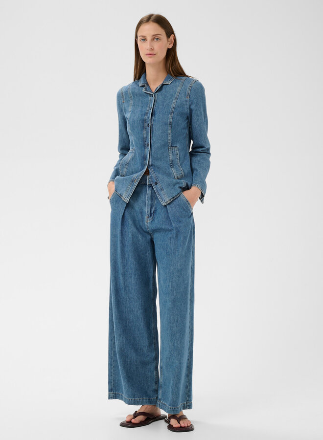 Jeans InWear Dophina à jambes larges bleu délavé