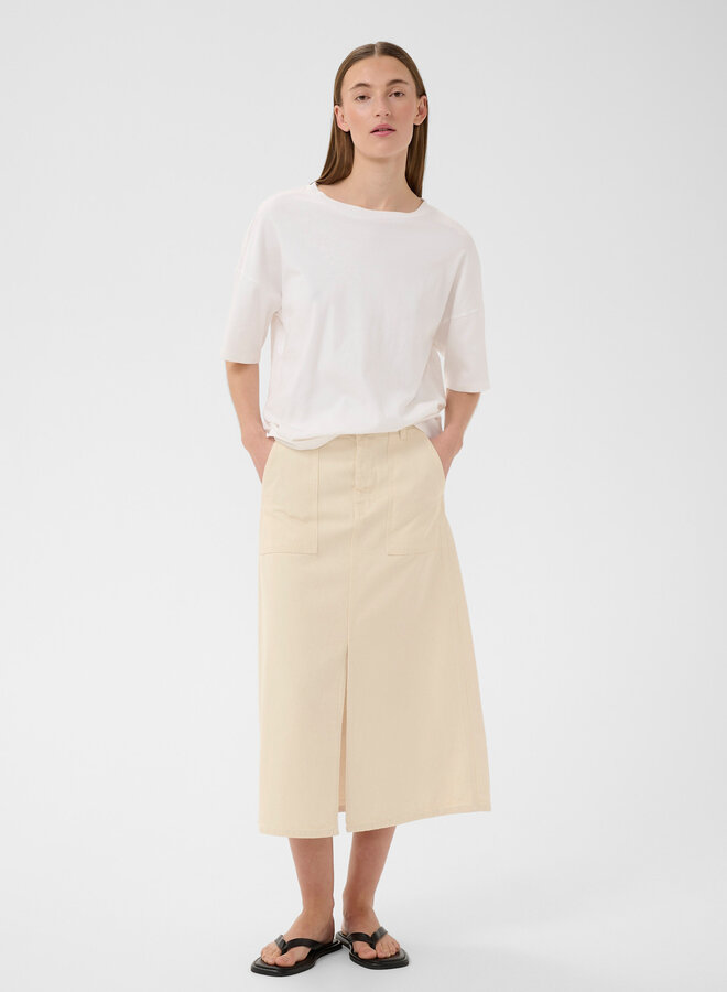 Jupe midi InWear Dilys beige écrue